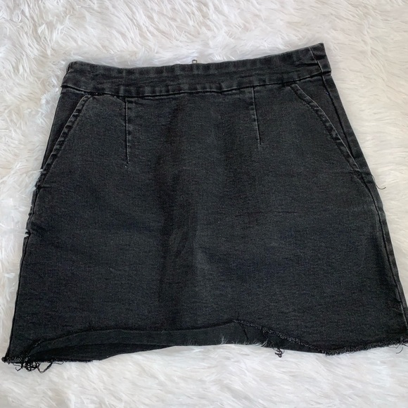 Forever 21 Dresses & Skirts - Faded wash black denim skirt